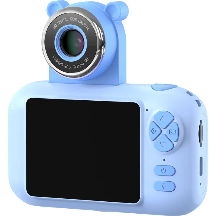 Lixada Kinderkamera, 1080P Digitalkamera mit 180° Flip-Objektiv, 2,4 Zoll Bildschirm, MP3-Player, rosa, 32GB Speicherkarte