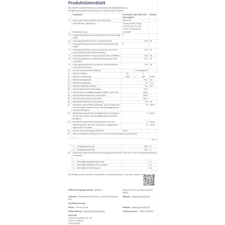 REFLEXION LED19iBT, mobiler 19 Zoll HD-Ready Smart TV mit WLAN, 2x HDMI, 2x USB, CI+ Modulschacht – Bild 10