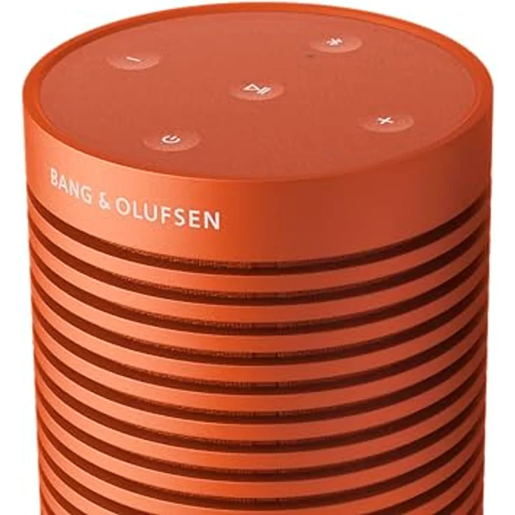 Bang & Olufsen Beosound Explore, tragbarer Bluetooth-Lautsprecher mit 27 Stunden Akkulaufzeit, wasserdicht, 360°-Sound, Bonfire Orange – Bild 3