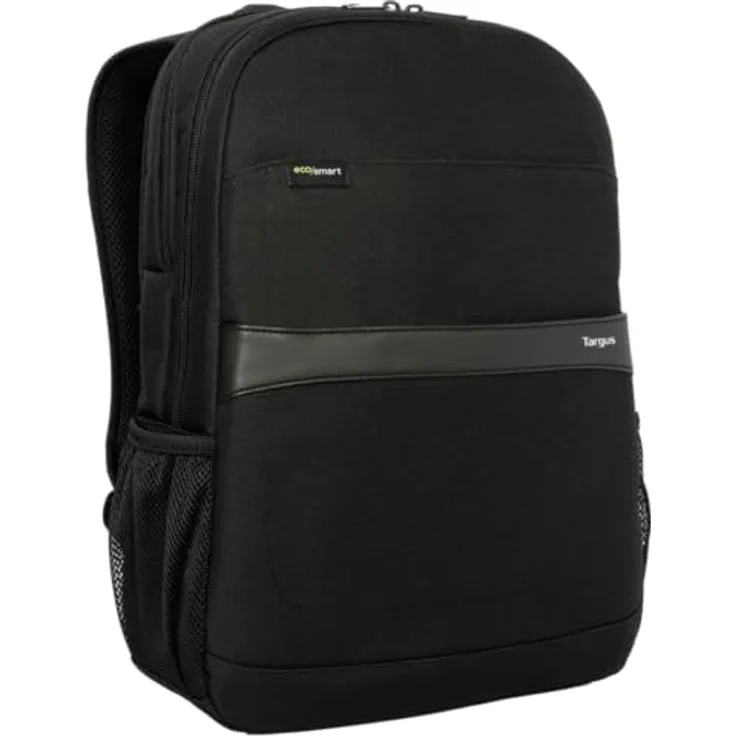 Targus GeoLite EcoSmart Advanced Backpack 15.6", Notebooktasche für 14-16 Zoll Laptops, Schwarz, aus recyceltem Material, wasserabweisend, mit Trolley-Gurt und gepolstertem Rückenteil – Bild 2