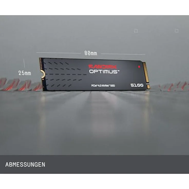 SANDISK Optimus™ 5100 NVMe™ 500 GB SSD PCIe, interne Festplatte mit bis zu 7.100 MB/s Geschwindigkeit und nCache™ 4.0-Technologie – Bild 7