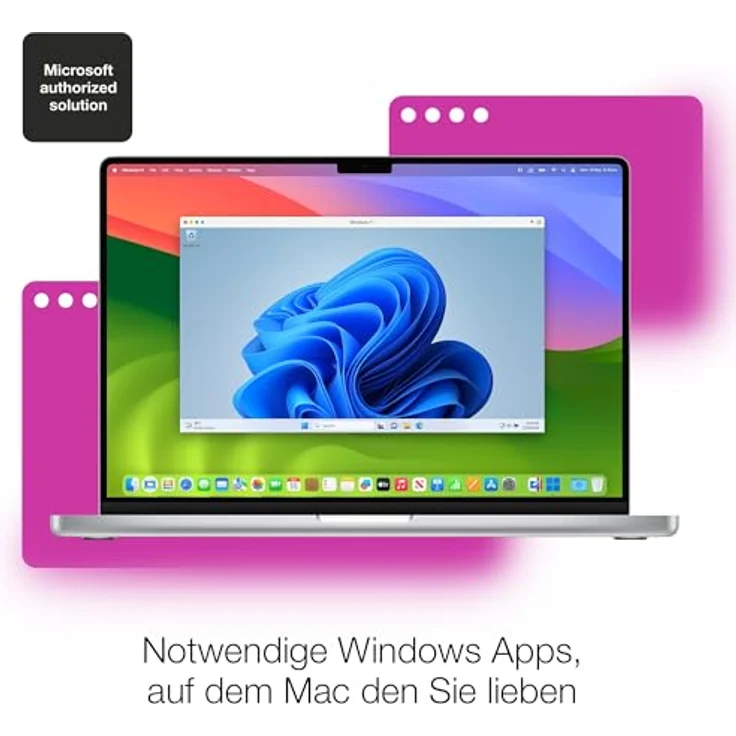 Parallels Desktop 20 für Mac, Dauerlizenz, 1 Gerät, Postzustellung - Nahtloses Arbeiten zwischen Betriebssystemen, Windows 11 & macOS Sequoia Kompatibilität, 3D-Beschleunigung – Bild 3