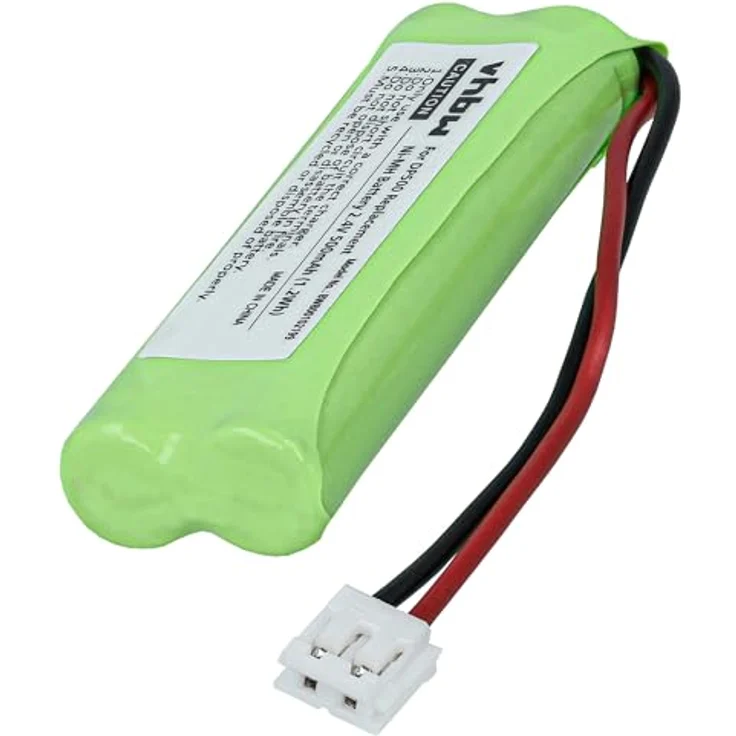 VHBW 2x NiMH Akku 500 mAh (2,4 V), geeignet für Festnetz Telefon Medion MD83242, MD83282 ersetzt VT50AAAALH2BMJZ, GP1010, GPHC05RN01 – Bild 10