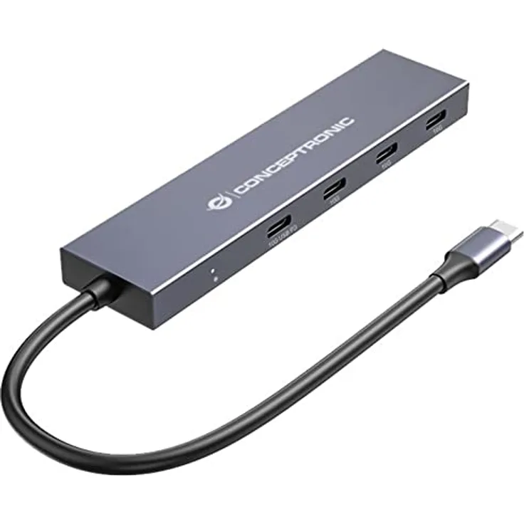 Conceptronic HUBBIES14G 4-Port USB 3.2 Gen-2 Hub mit 100W USB PD