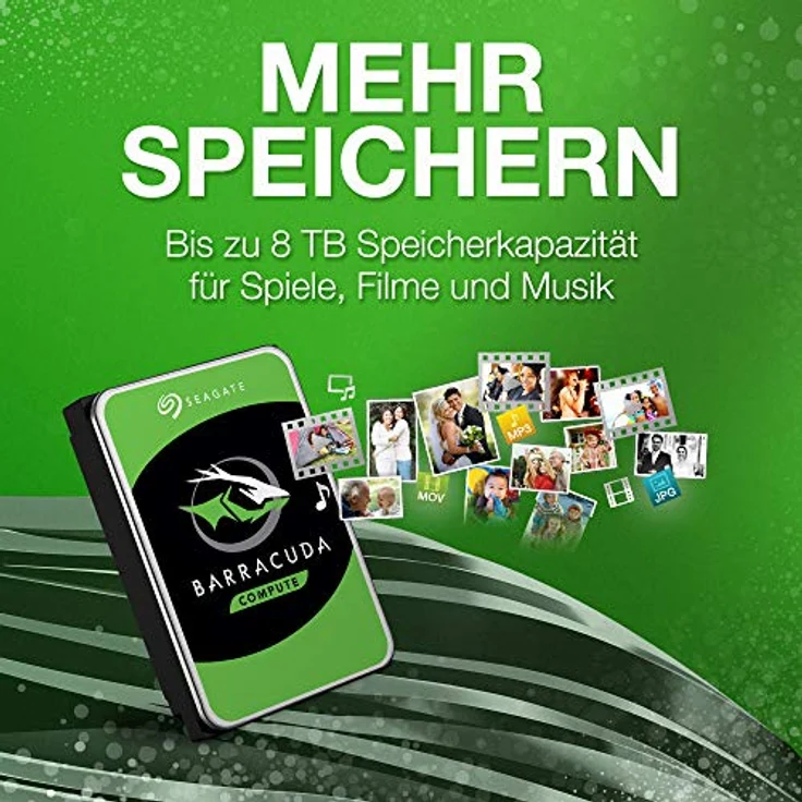 Seagate Barracuda ST3000DM007 - Festplatte - 3 TB - intern - SATA 6Gb/s - Puffer: 256 MB (ST3000DM007) – Bild 3