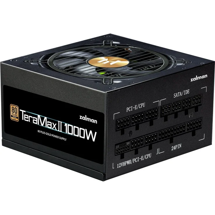 Zalman TeraMax II ZM1000-TMX2, 1000W ATX Netzteil mit 80+ Gold Effizienz, Schwarz