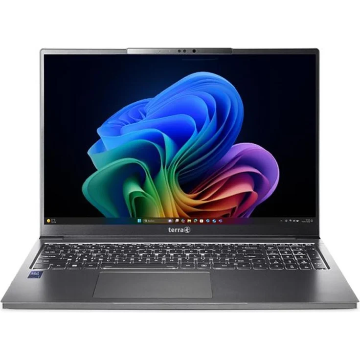 Terra MOBILE 1671L Ultra 5-228V W11P, 16" QHD+ Notebook mit Intel Core Ultra 5, 1000 GB SSD, 32 GB RAM, bis zu 18 Stunden Akkulaufzeit, grau
