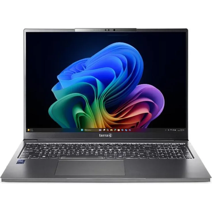 Terra MOBILE 1671L Ultra 5-228V W11P, 16" QHD+ Notebook mit Intel Core Ultra 5, 1000 GB SSD, 32 GB RAM, bis zu 18 Stunden Akkulaufzeit, grau