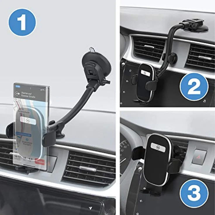 Wicked Chili LKW Halterung extra lang mit Klebeadapter + Lüfteradapter – Bild 3