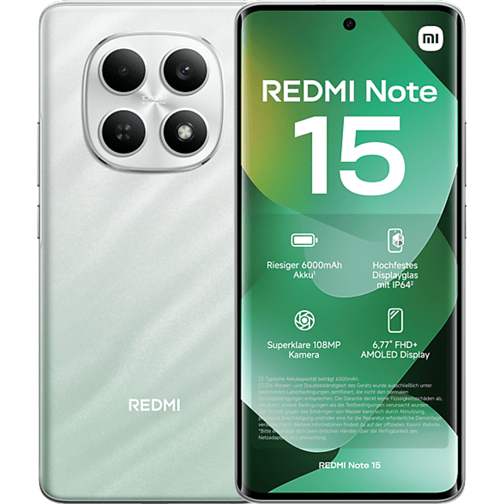 XIAOMI REDMI Note 15, Smartphone mit 128 GB Speicher, Dual SIM, Forest Green