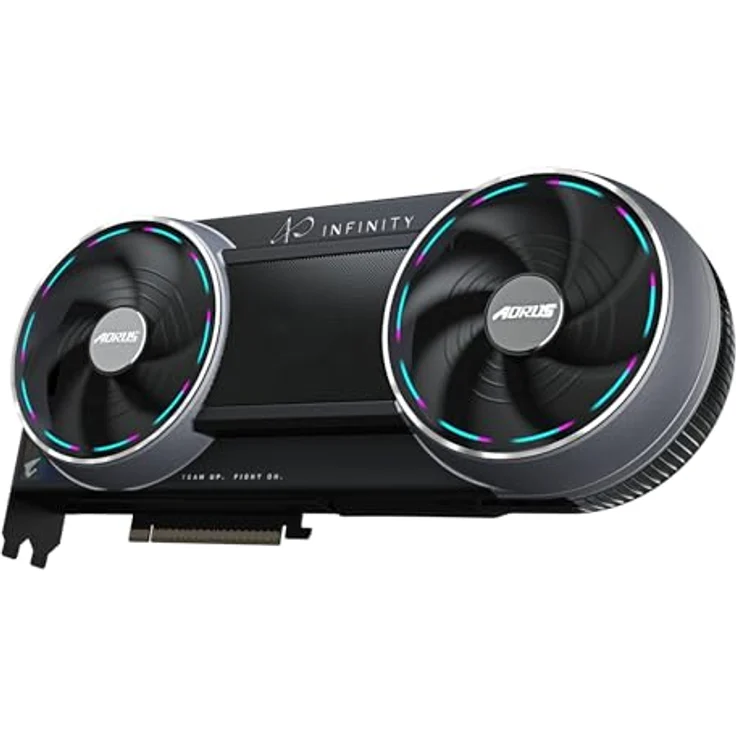 GIGABYTE GeForce RTX 5090 AORUS INFINITY - 32GB GDDR7 RAM - Overclocked Grafikkarte mit RGB Halo und Double-Flow-Through-Design – Bild 3