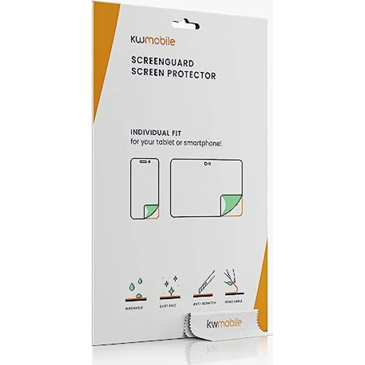 kwmobile 3x Transparente Displayschutzfolie für Withings Scanwatch 2 38mm - Ultradünner Schutz vor Kratzern und Schmutz, einfache Blasenfreie Anbringung – Bild 6