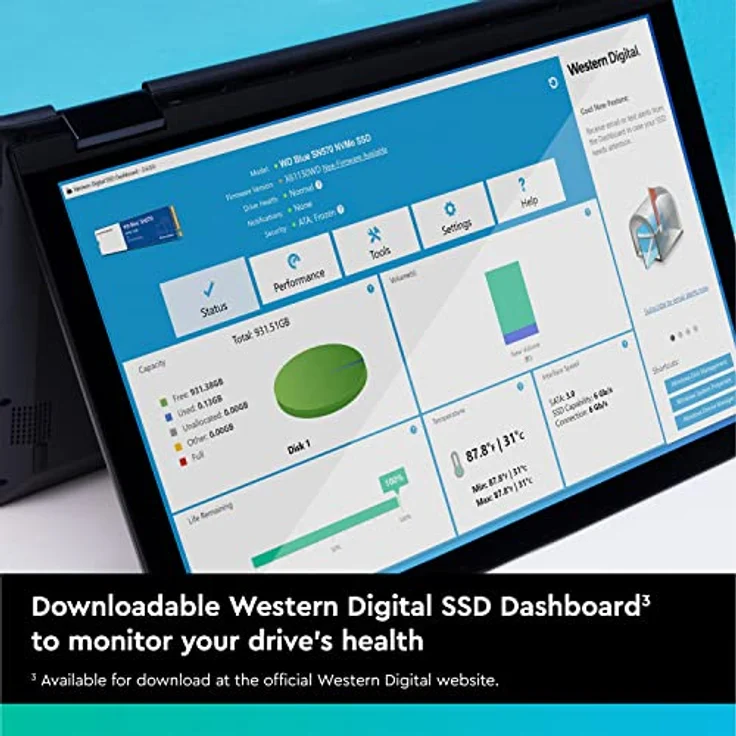 WD Blue SN570 NVMe SSD WDS200T3B0C - SSD - 2 TB - intern - M.2 2280 - PCI Express 3.0 x4 (NVMe) – Bild 5