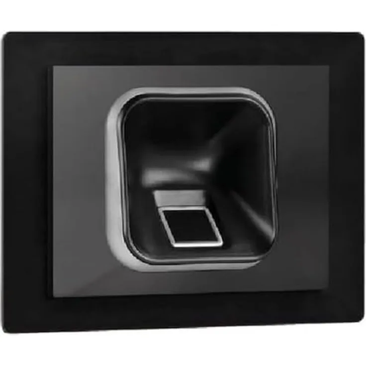 EKEY 204715 sLine Fingerprintset, Biometrische Zutrittslösung für Busch-Welcome® mit integriertem Fingerprint und Controller REG, schwarz