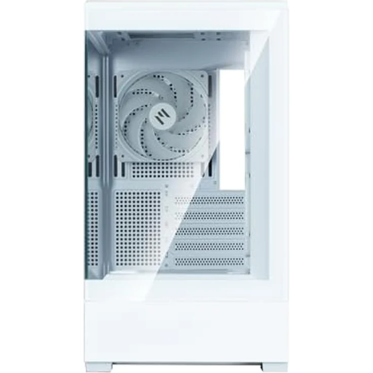 Zalman P30 V2 PC-Gehäuse, Mini-Tower mATX mit RGB-Beleuchtung und Tempered Glass – weiß, Platz für bis zu 9 Lüfter und 360 mm Radiatoren – Bild 4