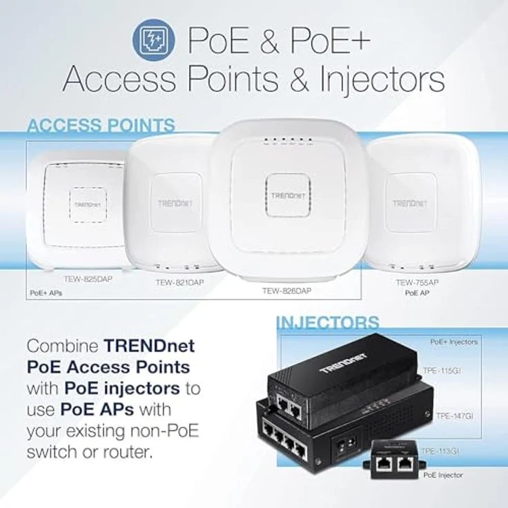 Trendnet TPE-115GI PoE Injektor für RJ45 Anschluss (TPE-115GI) – Bild 3