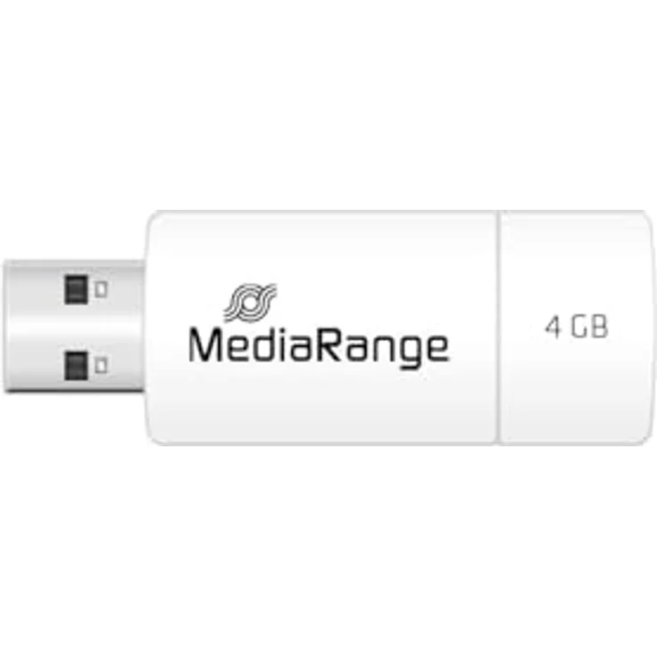MediaRange - USB-Flash-Laufwerk - 4 GB - USB 2.0 - weiß, Rot – Bild 4