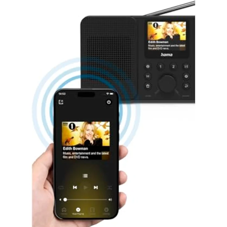 Hama DIR10, Bluetooth DAB/DAB+/FM Radio, Schwarz, mit Internetradio und App-Kompatibilität – Bild 9