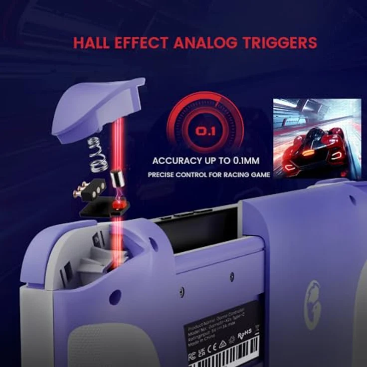 GameSir X2s Type-C Mobile Gaming Controller - Gen 2, Universelle Passform - Hall-Effekt-Joysticks & -Trigger, Haar-Trigger- & Turbo-Modus - Spiele Xbox, PC, Call of Duty & Diablo Immortal – Bild 4