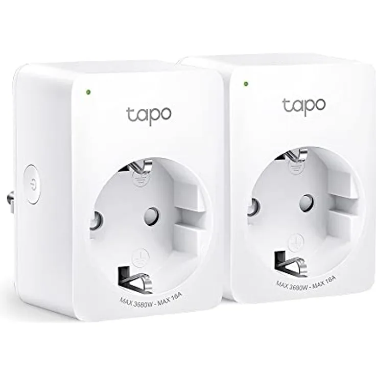 TP-Link Tapo Smart WLAN Steckdose Tapo P110 mit Energieverbrauchskontrolle, Smart Home Alexa Steckdose, funktioniert mit Alexa, Google Home, Sprachsteuerung, Fernzugriff, Mini, 2 pack