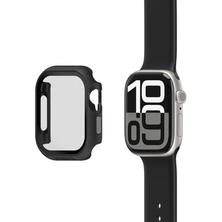 OtterBox Eclipse Bumper, Schutzhülle mit integriertem Displayschutz für Apple Watch Series 11/10-46mm, gehärtetes Glas, stoßfest und sturzsicher, Schwarz – Bild 5