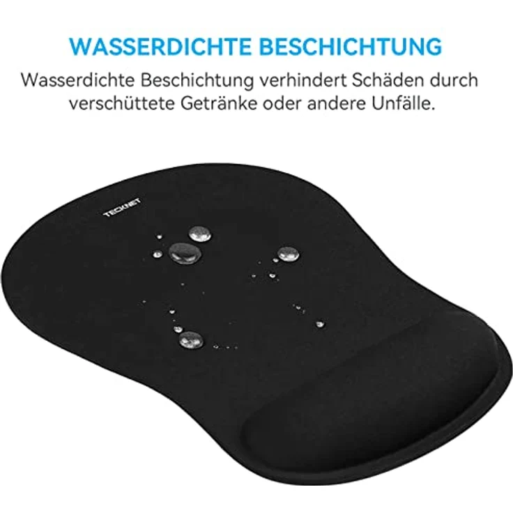 Mauspad, TeckNet Ergonomisches Komfort Mousepad Office Mat Gel mit Handgelenkauflage für Computer und Laptop – Bild 4