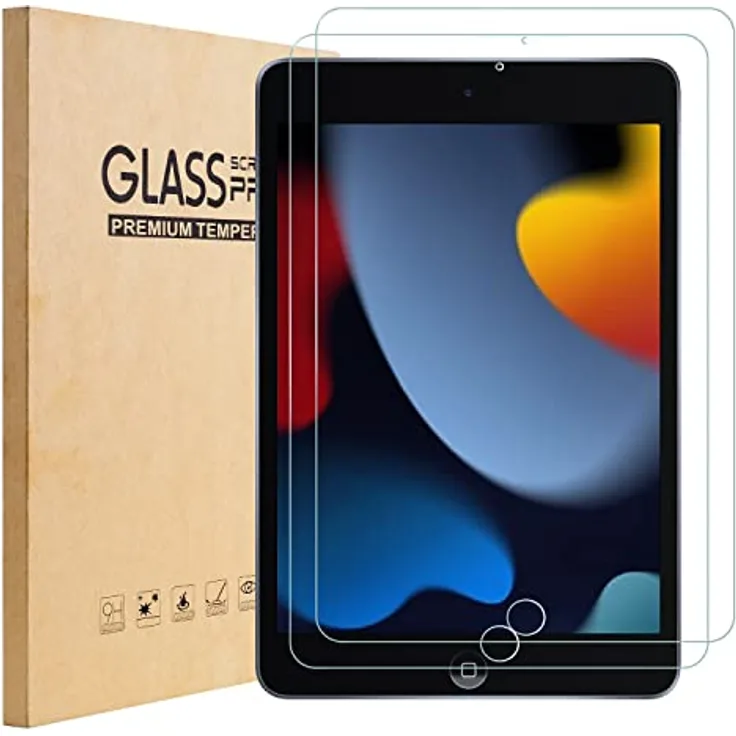[2 Stück] TopEsct Schutzfolie fur iPad 9/8/7 generation 10.2" Zoll Folie 2021/2020/2019 (ipad 9. / 8. / 7. generation),Gehärtetem Displayschutzfolie - Preisvergleich