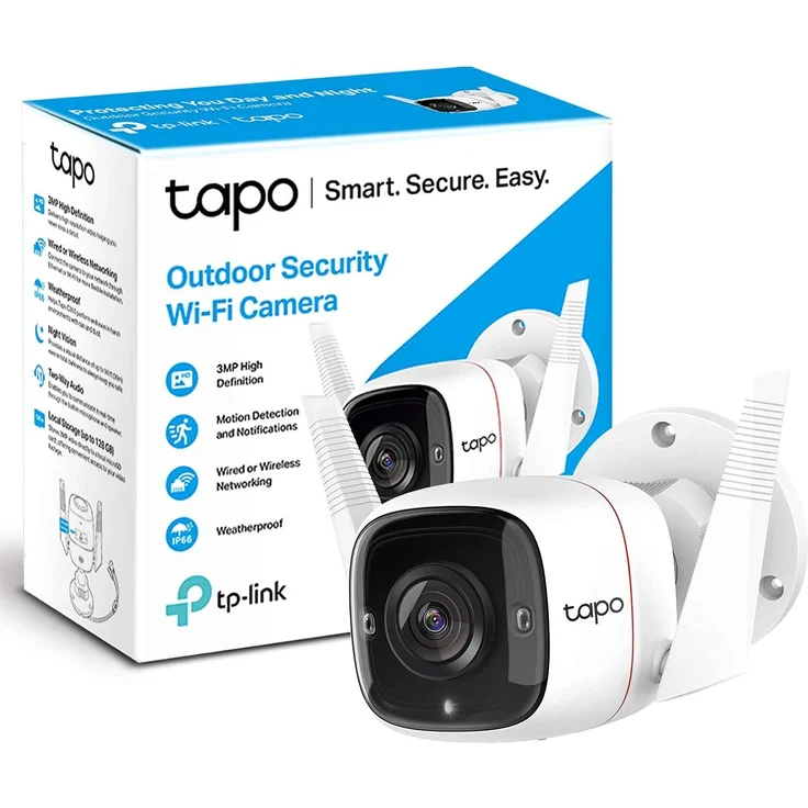 TP-Link Tapo C310 Überwachungskamera Außen, WLAN IP Kamera, 3 MP Hochauflösung, 30 m Nachtsicht, Bewegungserkennung, IP66 wasserdicht, Alarmmeldung, Zwei Wege Audio, unterstützt Alexa & Google Assistant, weiß – Bild 12