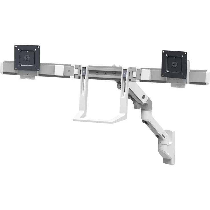 ERGOTRON HX dual Monitor Wandhalterung Weiss bis 81,3cm 32Zoll bis 7,9kg belastbar 29,2cm anheben VESA 75x75 100x100 mm – Bild 2