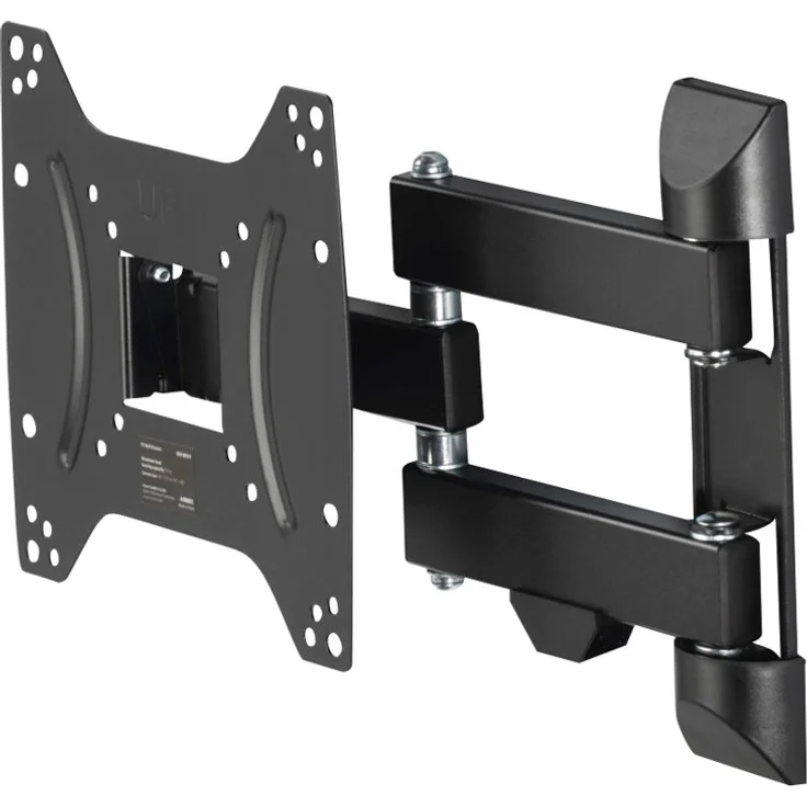 Hama Wandhalterung TV (schwenkbar, neigbar, vollbeweglich, Wandhalter für Fernseher von 19 - 48 Zoll (48-122 cm), VESA bis 200x200, inkl. Fischer Dübel, extra Stabilität durch 3 Gelenke) schwarz – Bild 3