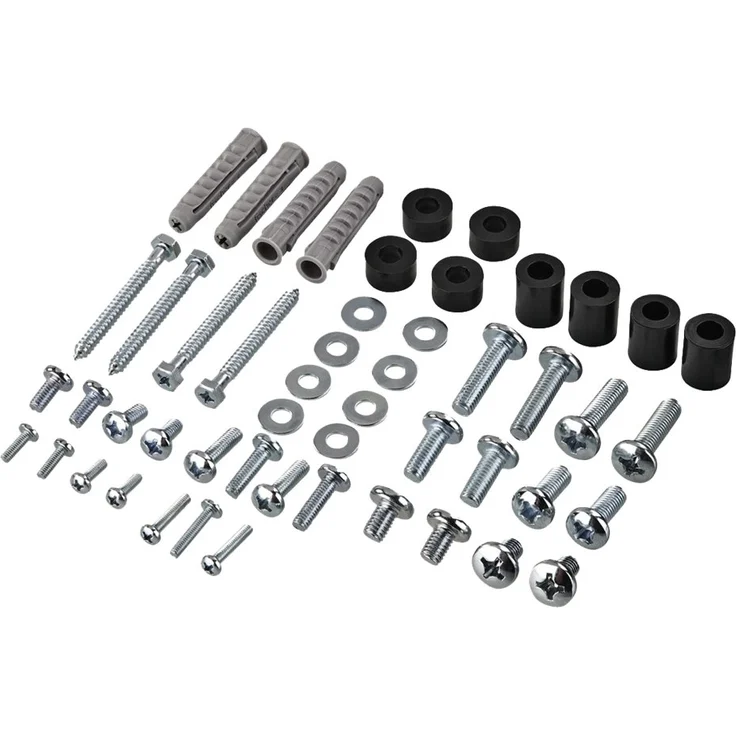 Hama TV-Wandhalterung Ultraslim (Wandhalter Fernseher für 32-65 Zoll, Fixe Halterung VESA bis 400x400, Max. 35 kg, inkl. Fischer Dübel) Schwarz – Bild 2