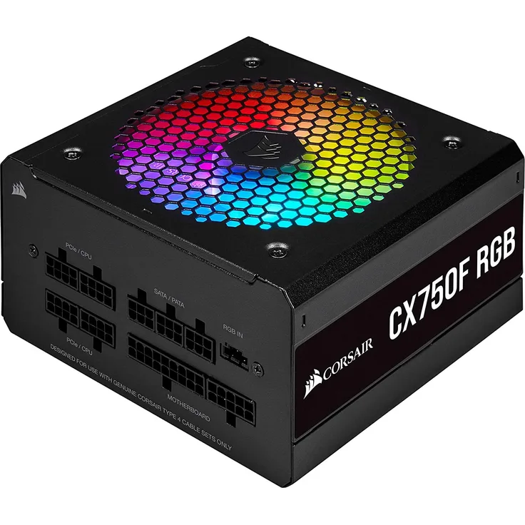 CORSAIR 750W CX750F Modular (80+Bronze) RGB Black