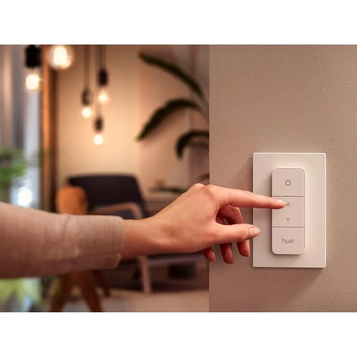 Philips Hue Dimmschalter Switch V2, Zubehör für Ihr Philips Hue System, kabelloses Dimmen ohne Installation, Abrufen von Lichtszenen, weiß (929002398602) – Bild 9