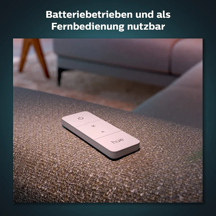 Philips Hue Dimmschalter Switch V2, Zubehör für Ihr Philips Hue System, kabelloses Dimmen ohne Installation, Abrufen von Lichtszenen, weiß (929002398602) – Bild 4
