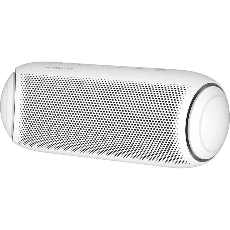 LG XBOOM Go PL7 Bluetooth-Lautsprecher mit Mikrofon, weiß