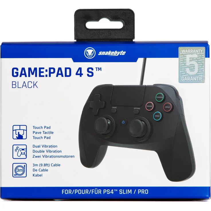 Snakebyte Game:Pad S Schwarz (SB912382) (PS4) – Bild 7