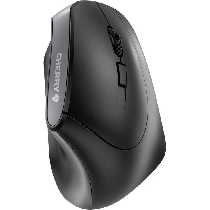 CHERRY MW 4500 - Kabellos - Ergonomische Bauform - Im 45° Design - Armschonend - Rechtshänder - DPI Umschalter - Schwarz - Mobil – Bild 2