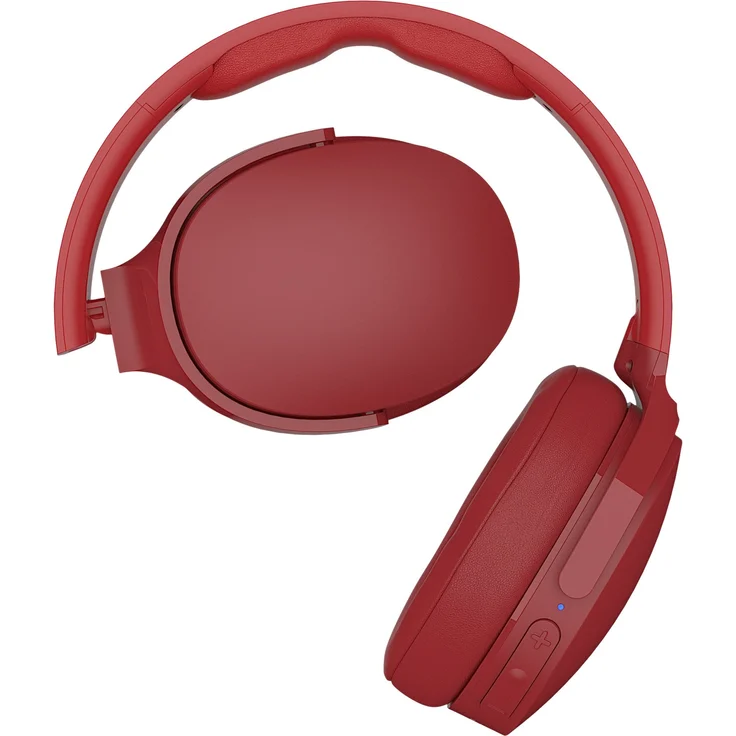 Skullcandy Hesh 3 Bluetooth Kabellose Over-Ear Kopfhörer mit Mikrofon, Schnellladefunktion mit 22 Stunden Batterielaufzeit, Faltbar, Ohrpolster, Rot – Bild 4