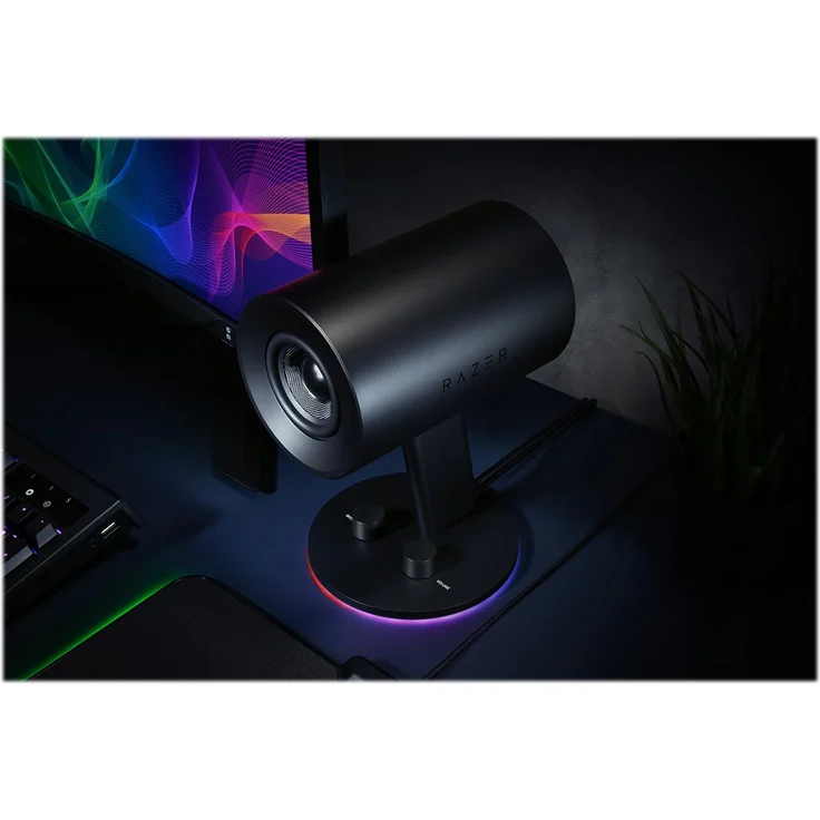 Razer Nommo Chroma 2.0 Gaming Lautsprecher (USB Lautsprecher PC mit Breitband-Sound, 3 Zoll Treiber aus Glasfaser und Razer) chroma RGB Beleuchtung – Bild 11