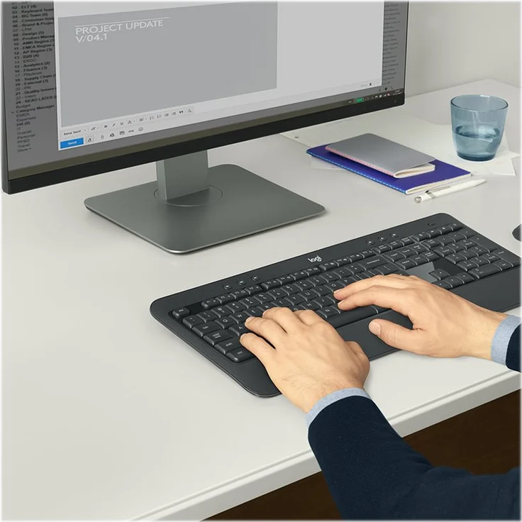 Logitech MK540 Advanced - Tastatur-und-Maus-Set - kabellos - 2.4 GHz - Französisch AZERTY (920-008676) – Bild 4