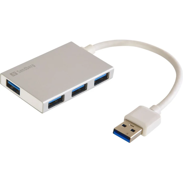 Sandberg 133-88 USB 3.0 Pocket Hub 4 Port Silber – Bild 2