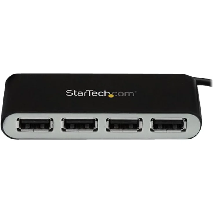 StarTech.com Mobiler 4-Port-USB 2.0-Hub mit integriertem Kabel, Kompakter Mini USB Hub – Bild 3