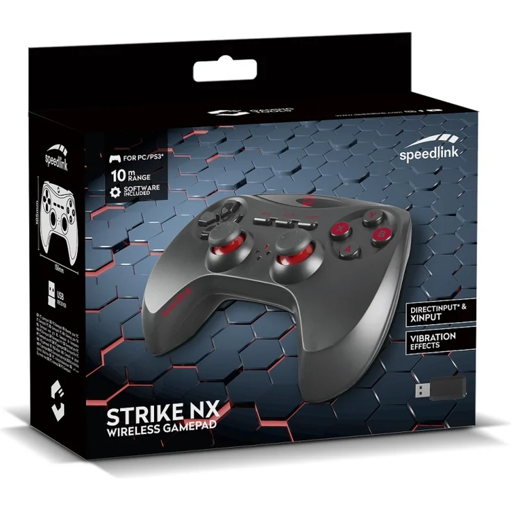 Speedlink STRIKE NX Gamepad - Kabelloser Gaming Controller für Windows-Spiele - schwarz – Bild 5