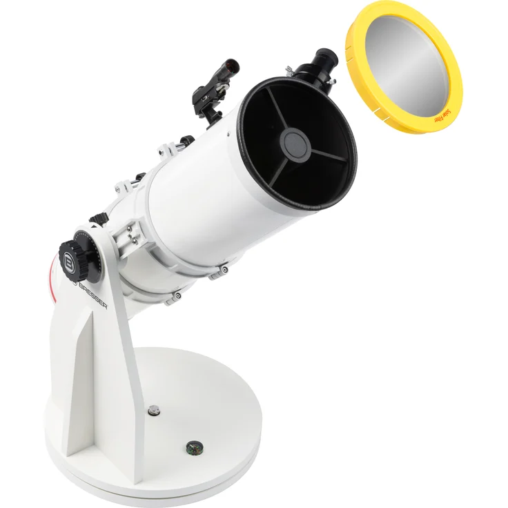 Bresser Teleskop Messier 6'' Dobson mit parabolischer Optik, hochwertig und kompakt, perfekt für Reisen mit vormontiertem Tubus ohne notwendigem Aufbau inklusive LED-Sucher, 2 Okularen und Mondfilter – Bild 3