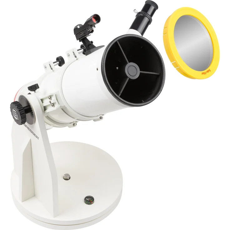Bresser Teleskop Messier 5'' Dobson mit parabolischer Optik, universeller Prismenschiene für andere Montierungen und hoher Vergrößerung, bereits vormontiert und startklar – Bild 3