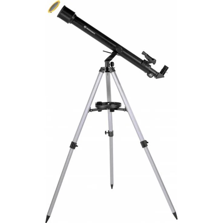 Bresser Refraktor Teleskop Stellar 60-800, Einsteigerteleskop mit Stativ für Mond- und Planetenbeobachtungen mit Smartphone Kamera Adapter und weiterem Zubehör – Bild 2