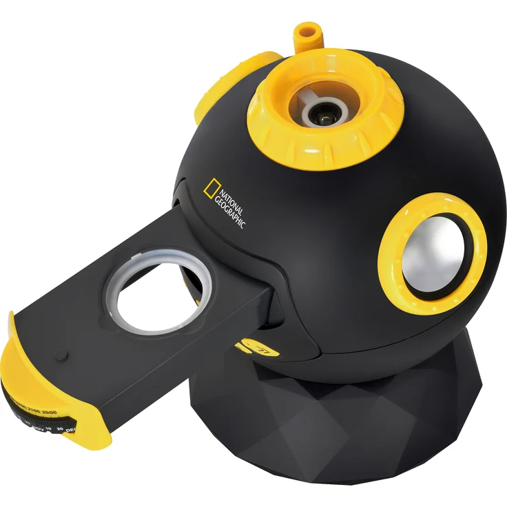 National Geographic Astro Planetarium Multimedia mit Lautsprecher für den Anschluss eines MP3-Player oder das Smartphone, inklusive FM Radio mit Tages- & Uhrzeitgenauer Abbildung des Sternenhimmel – Bild 3