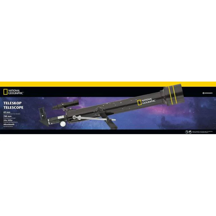 National Geographic Teleskop 60-700 AZ Refraktor mit azimutalem Aluminium Stativ zum Einstieg in die Astronmie inklusive umfangreichem Zubehör – Bild 5