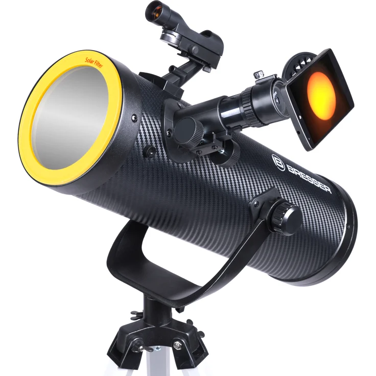 Bresser Teleskop Solarix 114-500 mit Sonnenfilter für Beobachtungen der Sonne im Weisslicht, für Himmels- und Erdbeobachtungen – Bild 2
