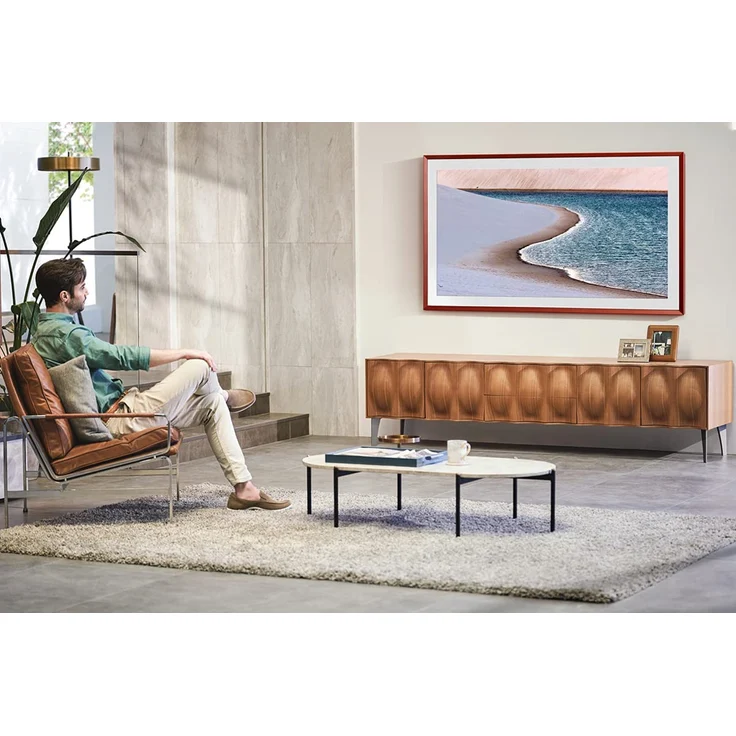 Samsung GQ55LS03AAU The Frame (2021) 138 cm (55 Zoll) QLED Smart TV (Ultra HD, HDR, Edge LED) HD-Triple-Tuner (Sat, Antenne, Kabel) Modelljahr 2021 Energieklasse G (DE-Modell) – Bild 6